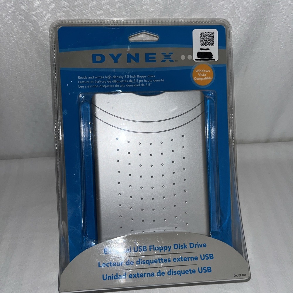 Dynex External USB Floppy Disk Drive DX-EF101 NIB